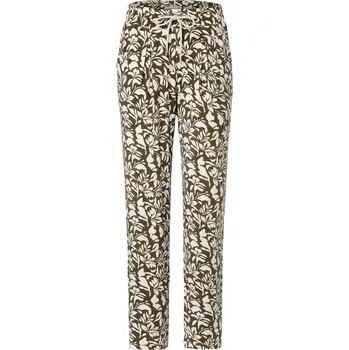 Dámské kalhoty 684149 - Tchibo - Žerzejové kalhoty s potiskem - pro ženy - vel. S 36/38 - barva: bílá/s potiskem