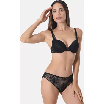 Podprsenka Sassa podprsenka 24437 - černá, 80A (Push-up podprsenka v černé barvě)