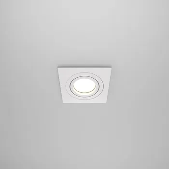 Bodové svítidlo Maytoni Čtvercová zápustná bodovka Atom Recessed Square Barva: Bílá DL024-2-01W Čtvercová zápustná bodovka Atom Recessed Square