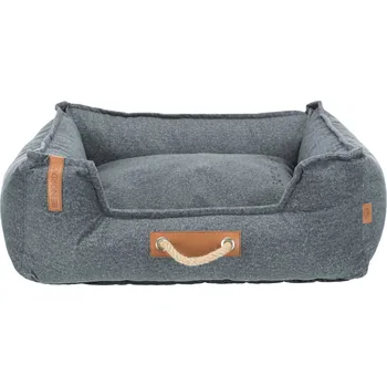 Pelíšek pro psa Trixie BE NORDIC péřový pelech čtvercový s okrajem, šedý