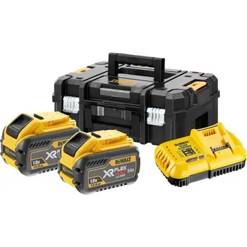 DEWALT Set 2x akumulátor DCB118Y2T FLEXVOLT 12,0 Ah + nabíječka