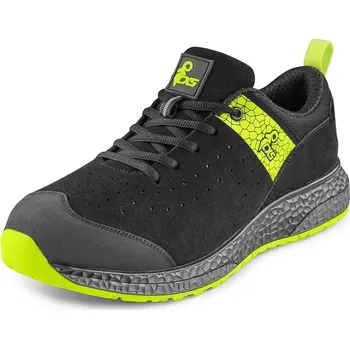 Pracovní oblečení CANIS CXS FIBELINE DORSATA O2 polobotka černá/zelená - 37