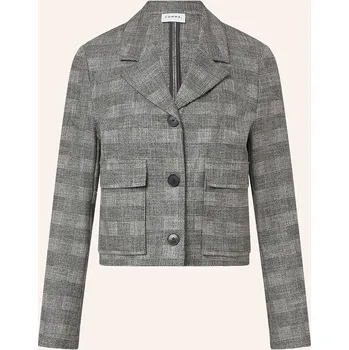 Comma Dámská Bunda Hranatého Střihu, šedá, 46