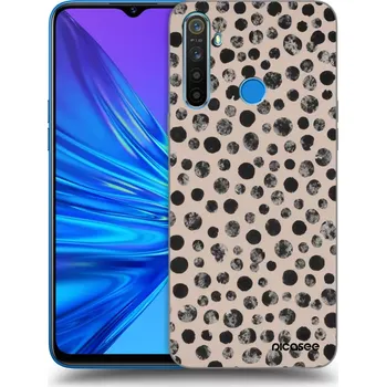 Pouzdro na mobilní telefon Picasee silikonový průhledný obal pro Realme 5 - Dots