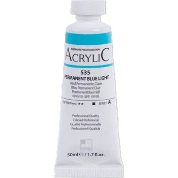 Vodová barva ShinHan Akrylová barva 50 ml Permanent Blue Light 535