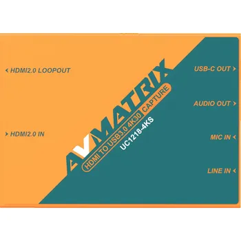 Video kabel AVMatrix UC1218-4K PRO HDMI TO USB3.0 4K30 Capture Box