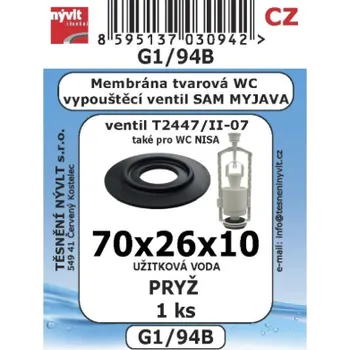 Těsnění Nývlt Membrána osazená T2447 70x26 1ks SAM Holding