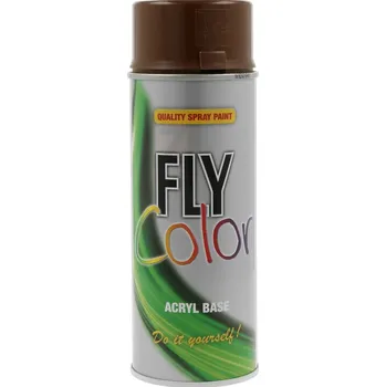 Barva ve spreji FLY Color RAL 8011 Oříšková hnědá akrylátová barva ve spreji 400 ml