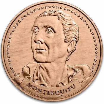 Měděná medaile 1 oz Zakladatelé: Montesquieu | Dělba moci Měděná medaile 1 oz Zakladatelé: Montesquieu | Dělba moci