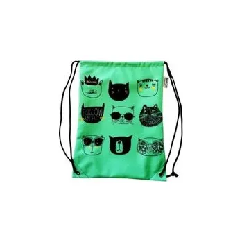 Set školních potřeb Worek szkolny plecak WR1009 Cat face MESIO