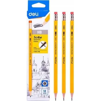 Ołówek z gumką HB Scribe 12 szt