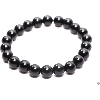 Náramek Magieprirody.cz Náramek Obsidián černý 8 mm kuličky #571 - z přírodních kamenů