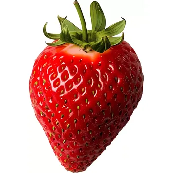 Samolepící dekorace UV samolepka jahoda 5x8 cm (UV samolepka se zeleninou a ovocem)