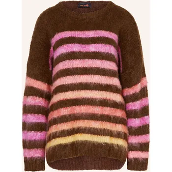 Dámský svetr Miss Goodlife Dámský Svetr S Alpakou, tmavě hnědá / růžová /...