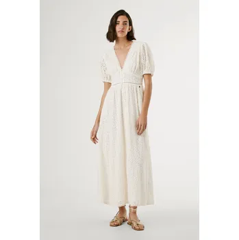 Dámské šaty Pepe Jeans Dámské šaty OPRAH DRESS Barva: béžová, Velikost: S