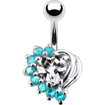 Piercing Šperky4U Stříbrný piercing do pupíku - BP01155-CQ