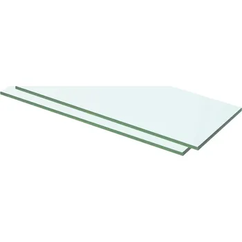 police Policové desky 2 ks sklo čiré 50 x 15 cm