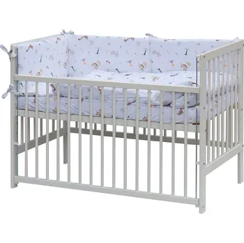 Dětská postýlka Scarlett Dětská postýlka s kompletní výbavou, 120 x 60 cm, Tura