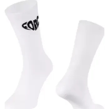Pánské ponožky Force In Heart ponožky dlouhé bílá vel. L-XL (EU 42-46)