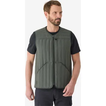 Pánská vesta SOLOGNAC Prošívaná vesta 100 3XL KAŠTANOVÁ|ZELENÁ