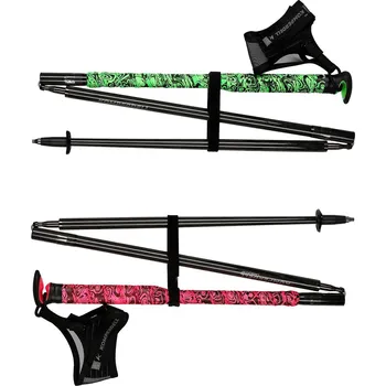 Trekingová hůl Běžecké hole Komperdell Fxp Carbon Ultra - green/pink