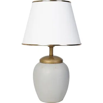 Lampička Stolní lampa RAMZES 1xE27/40W/230V bílá/šedá