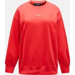 MIKINA PEAK PERFORMANCE W ORIGINAL TERRY CREW BRILLIANT RED/BLACK/