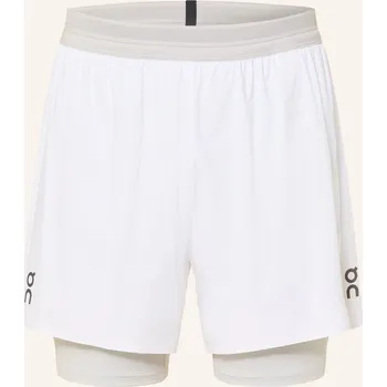 Pánské kraťasy On Pánské Běžecké Šortky 2 V 1 Performance, světle šedá, 56