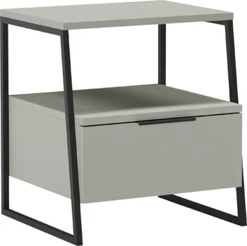 Noční stolek Marckeric Zelený lakovaný noční stolek Velia 45 x 40 cm