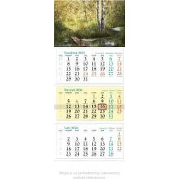 Kalendář Kalendarz 2026 ścienny trójdzielny Zakątek