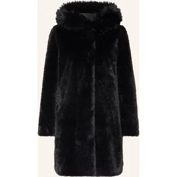 Dámský kabát Marc Cain Dámský Kabát Z Umělé Kožešiny, černá, 44