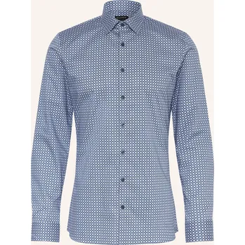 Pánská košile Olymp Pánská Košile No. Six Super Slim, černošedá / tmavě...