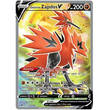 Sběratelská karetní hra Pokémon TCG Galarian Zapdos V 173/198