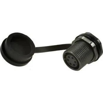 Elektrická zásuvka RS PRO Kulatý konektor, Zadní montáž, počet kontaktů: 6, Zásuvka, pohlaví kontaktu: samice, IP67