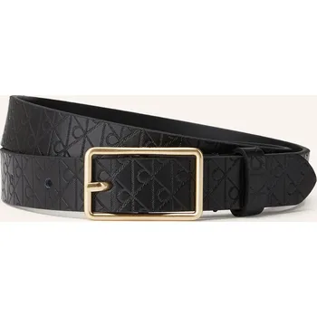Opasek Calvin Klein Dámský Kožený Opasek, černá, 90