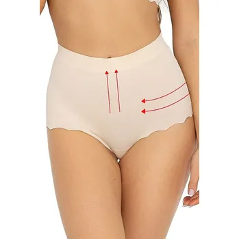 Kalhotky Stahovací tanga s vyšším pasem Feel Good béžová M
