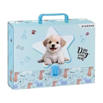 Set školních potřeb Teczka z rączką A4/50mm Cuties Doggy STARPAK 559322