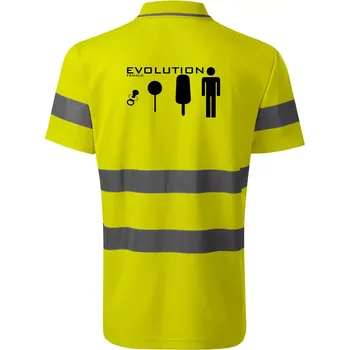 Evoluce ženy - HV Runway 2V9 - Reflexní polokošile - M ( Neonově žlutá )
