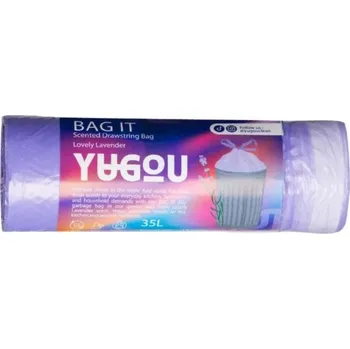 Pytle na odpadky Yugou voňavé pytle do koše se stahovací šňůrkou BAG IT 35l, Lovely Lavender