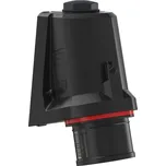 WALTHER FW710506SK CEE Nástěnná přívodka šikmá NEO, 16A 5P 400V 6h, IP54, se šroubovým připojením, černá/červená