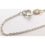 Klenoty Budín Přívěskový zlatý řetízek z bílého zlata ANKER 585/1,63gr 50cm HK6265 (Klenoty Budín Přívěskový zlatý řetízek z bílého zlata ANKER 585/1,63gr 50cm HK6265)