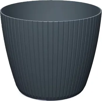 Květináč LAMIA - antracit 19,8 cm