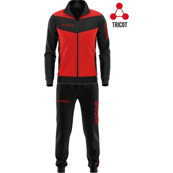 Moto kalhoty Sportovní souprava Givova Luxury red-black 3XL
