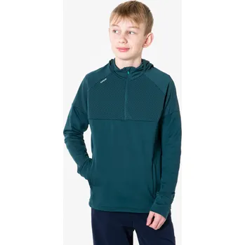 KIPRUN Dětské běžecké tričko s dlouhým rukávem hřejivé Kiprun Warm+ 900 8 LET MODRÁ|ZELENÁ