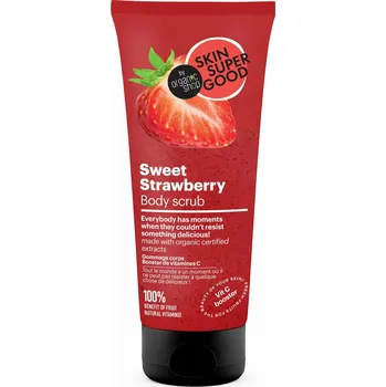 Tělový peeling Organic Shop Tělový peeling Sladká jahoda Skin Super Good (Body Scrub) 200 ml + 2 měsíce na vrácení zboží