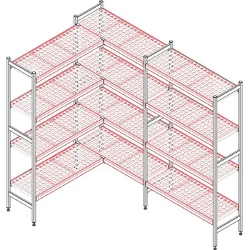 police Police kompletní 373x708 mm (podesty + nosníky) | RM - Police 37