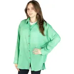 Zelená bavlněná dámská košile Savitree Parakeet Green, jednobarevná, Sittar UNI