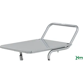 Odpadkový koš Víko pro mobilní stojan na odpadky KM, lakované šedé