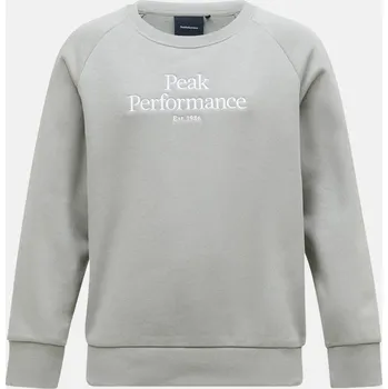 Dívčí mikina MIKINA PEAK PERFORMANCE JR ORIGINAL CREW LIMIT GREEN