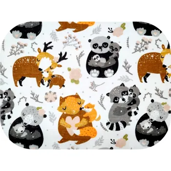 Zavinovačka Ega Kids Mušelínová zavinovačka 120x120cm - lesní rodina